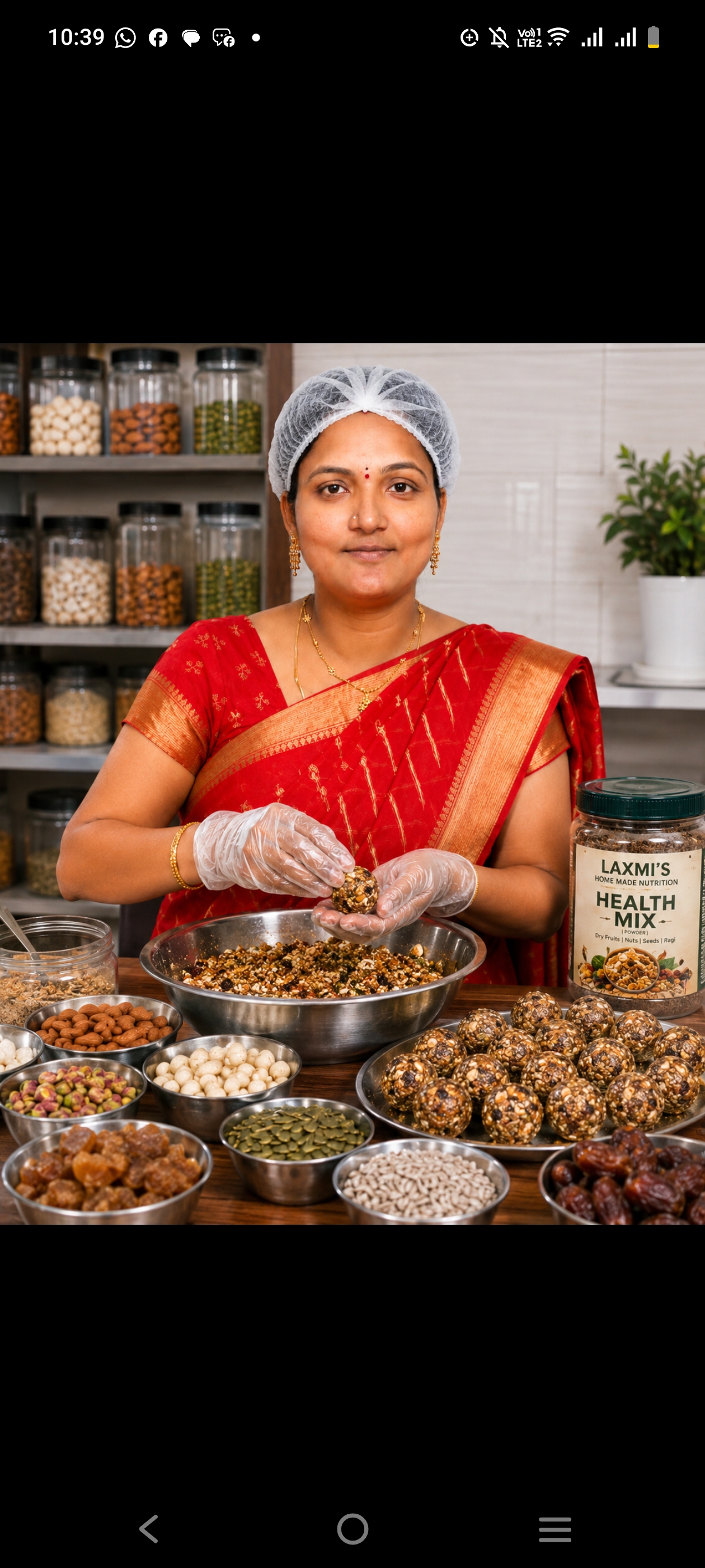 Inside Laxmi's home kitchen
